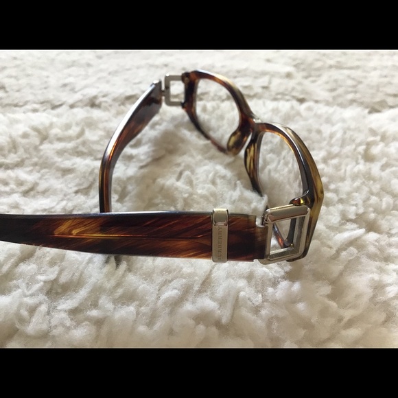 Burberry Tortoise Rectangle Frame Eyewear Made in Italy - Picture 9 of 12